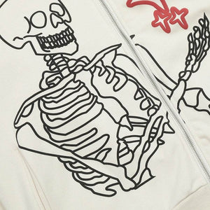 Hoodie zippé Skeleton