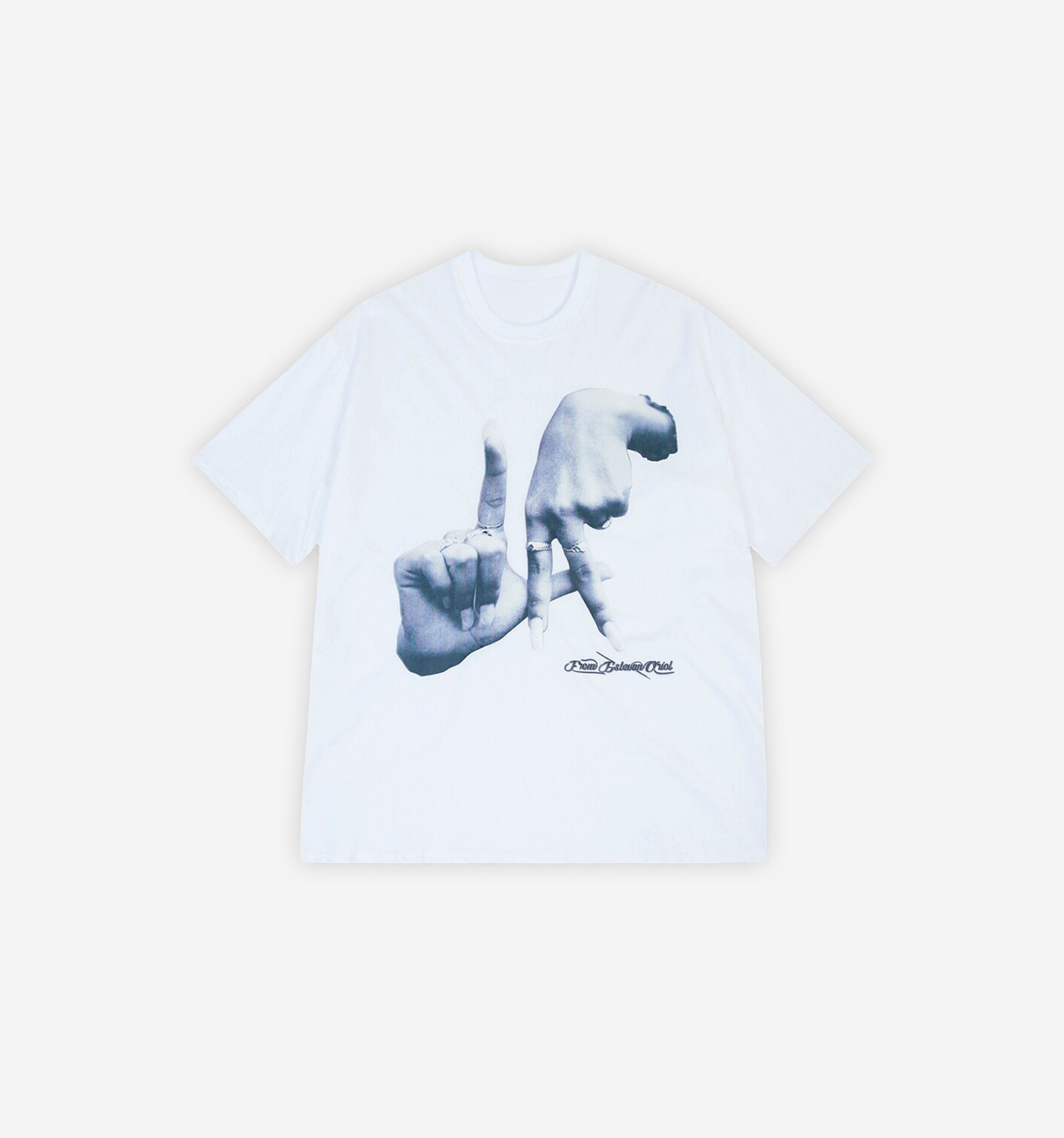 Finger Cross Y2K Oversize T-Shirt