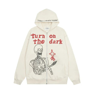 Hoodie zippé Skeleton