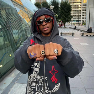 Hoodie zippé Skeleton