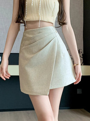 , Y2K skirt styled with a crop top