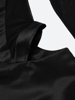 Baddie Cut Out Sheer Mini Dress view 6 | MAUVSTUDIO®