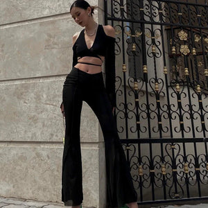 Baddie Cut-Out Wrap Top – MAUVSTUDIO®