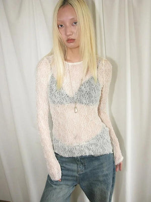 Baddie Lace Sheer Top – MAUVSTUDIO®