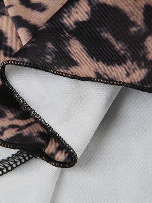 Baddie Leopard Mini Dress view 7 | MAUVSTUDIO®
