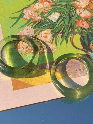 Bague Irrégulier Vert