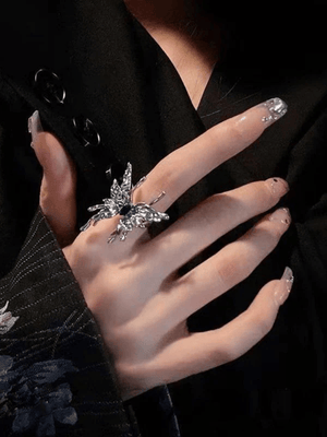 Bague Motif Papillon Fée Grunge