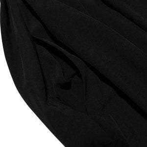 Black Plunge Corset Midi Dress view 10 | MAUVSTUDIO®