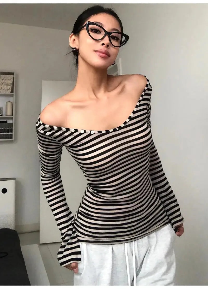 Black & White Striped Top – MAUVSTUDIO®