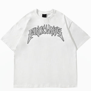 'Blinged' Cotton T-Shirt