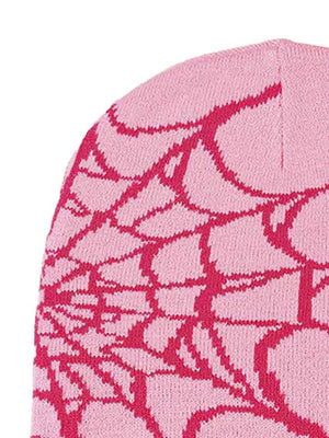 Bonnet à imprimé toile d'araignée