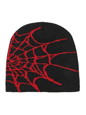 Bonnet à imprimé toile d'araignée