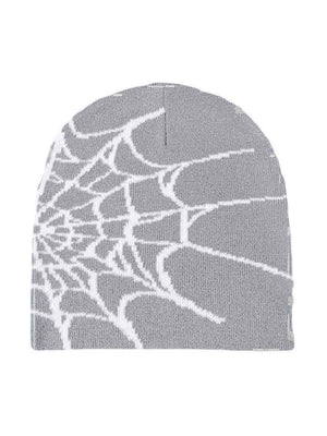 Bonnet à imprimé toile d'araignée