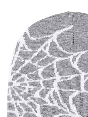 Bonnet à imprimé toile d'araignée