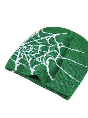 Bonnet à imprimé toile d'araignée