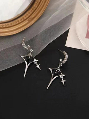 Boucles d'Oreilles Astral Star Heart Charm