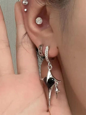 Boucles d'Oreilles Astral Star Heart Charm