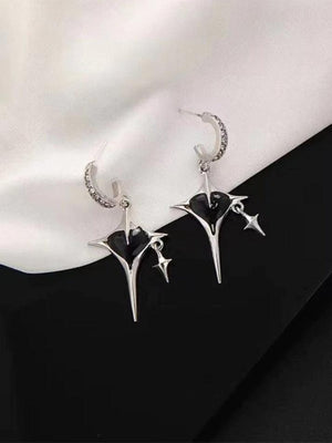 Boucles d'Oreilles Astral Star Heart Charm