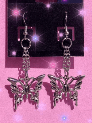 Boucles d'Oreilles Papillon Vintage