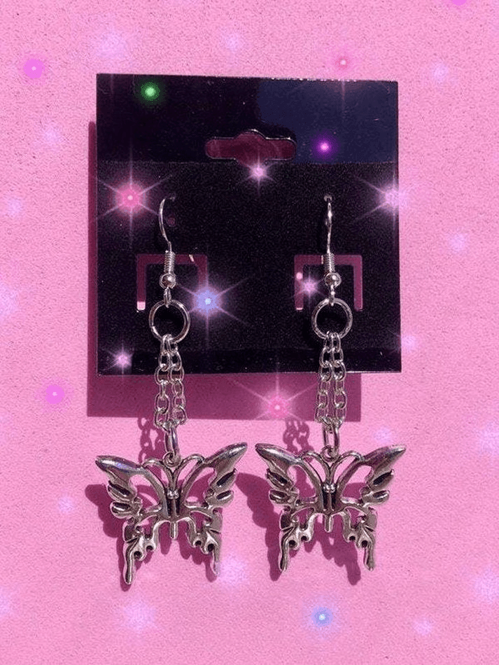 Boucles d'Oreilles Papillon Vintage