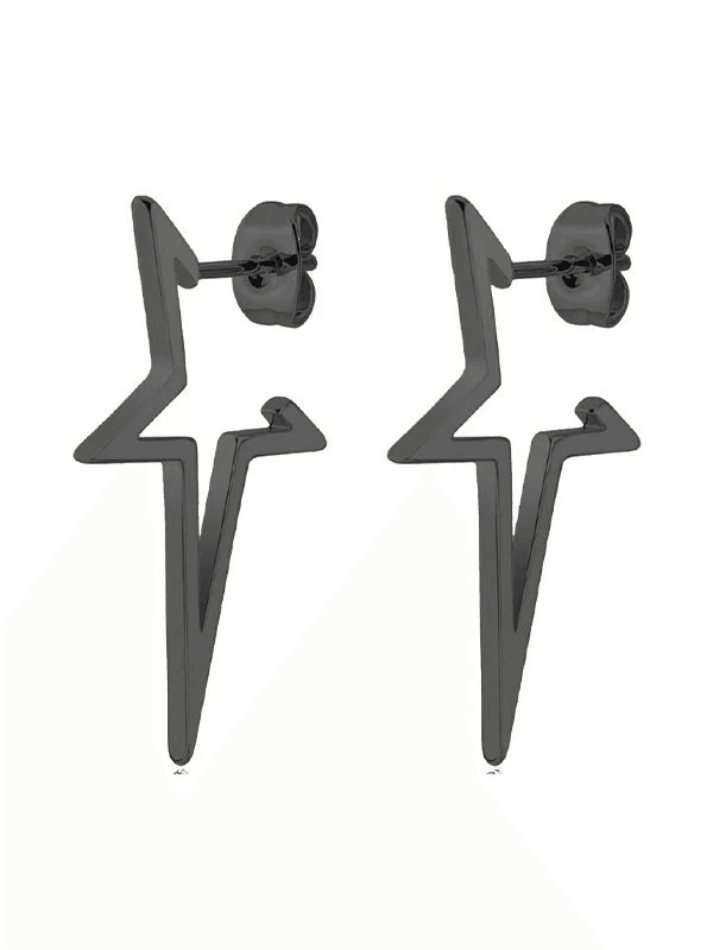 Boucles d'Oreilles Pendantes Irrégulières Chunky Star