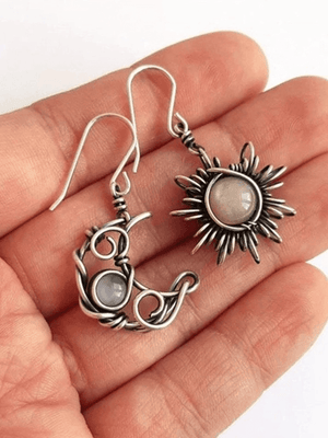 Boucles d'oreilles pendantes Boho Sun Moon
