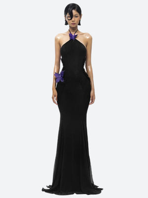 Butterfly Cut Out Maxi Dress view 10 | MAUVSTUDIO®