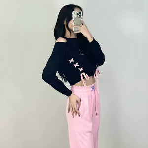 Butterfly Lace-Up Crop Top – MAUVSTUDIO®
