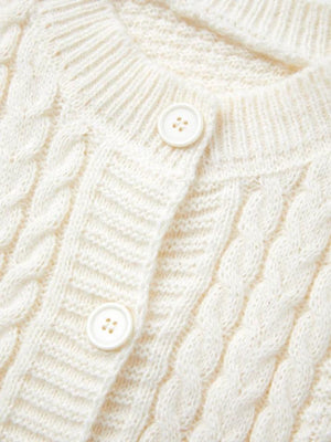 Cardigan à décor de tricot au crochet de raisin