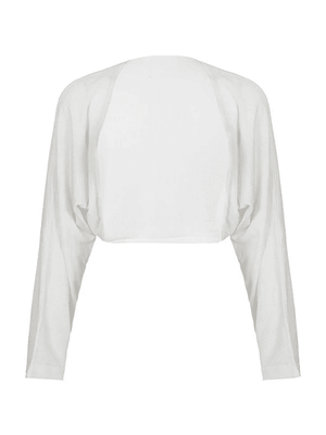 Cardigan court à manches longues simple