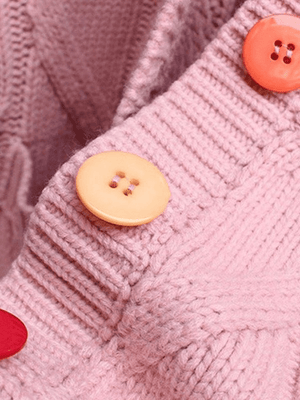 Cardigan oversize en tricot brodé