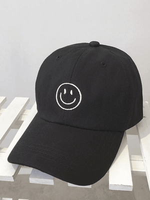 Casquette de baseball brodée Smile