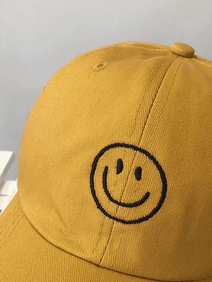 Casquette de baseball brodée Smile