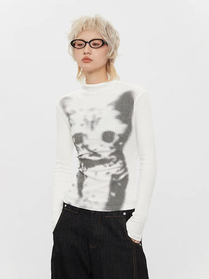 Cat High Neck Top – MAUVSTUDIO®