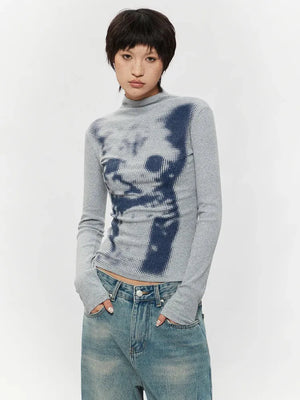 Cat High Neck Top – MAUVSTUDIO®
