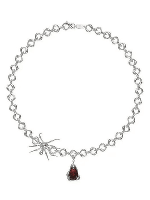 Collier Chaîne Pendentif Goutte d'Araignée