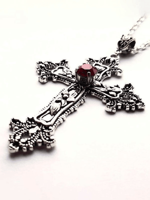 Collier Strass Coeurs Chromés