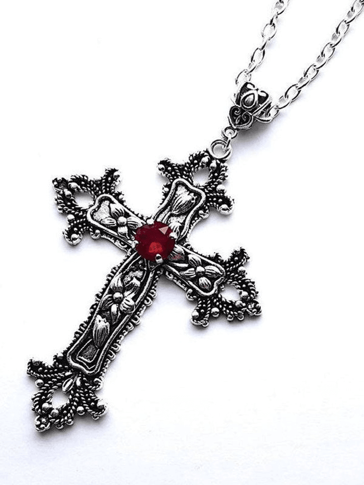 Collier Strass Coeurs Chromés