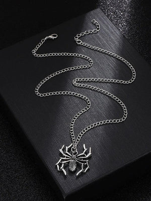 Collier à breloques araignée vintage