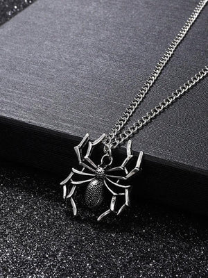 Collier à breloques araignée vintage