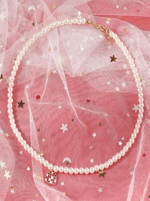 Collier de Noël en fausses perles