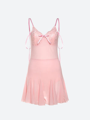 Coquette Backless Mini Dress view 5 | MAUVSTUDIO®