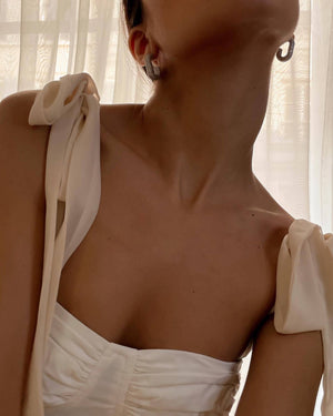 Crop top à noeuds "Jasmine"