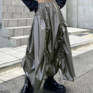 , Y2K skirt styled with a crop top