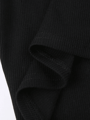 Dragonfly Print Ribbed Cropped Tank Top