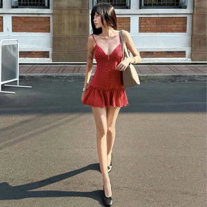 Drop Waist Mini Dress view 6 | MAUVSTUDIO®