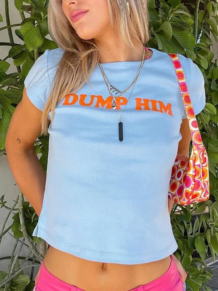 Dump Him Baby Tee – MAUVSTUDIO®