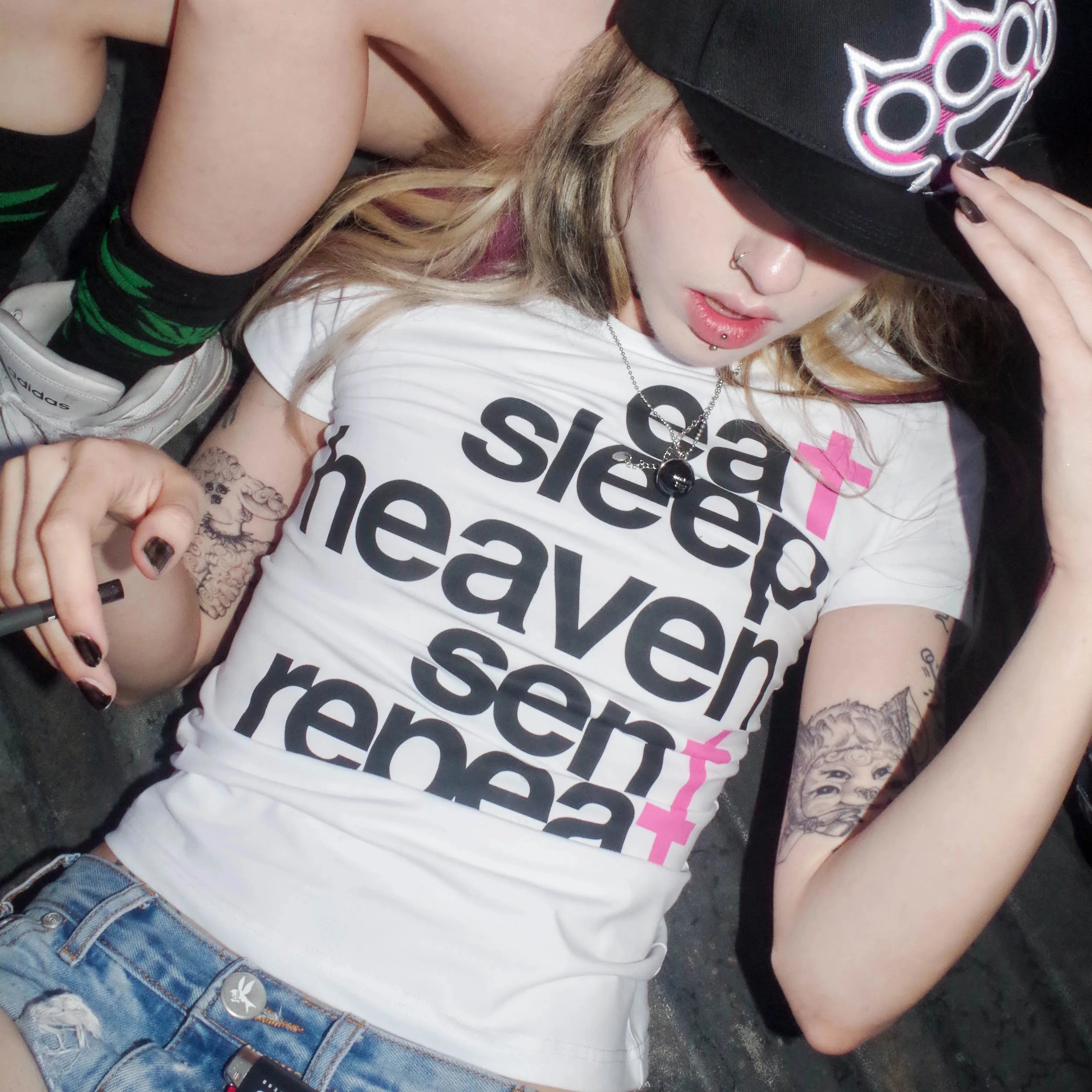 Eat Sleep Heaven Sent Repeat Tee – MAUVSTUDIO®