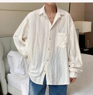Embroidered Long Sleeve Shirt
