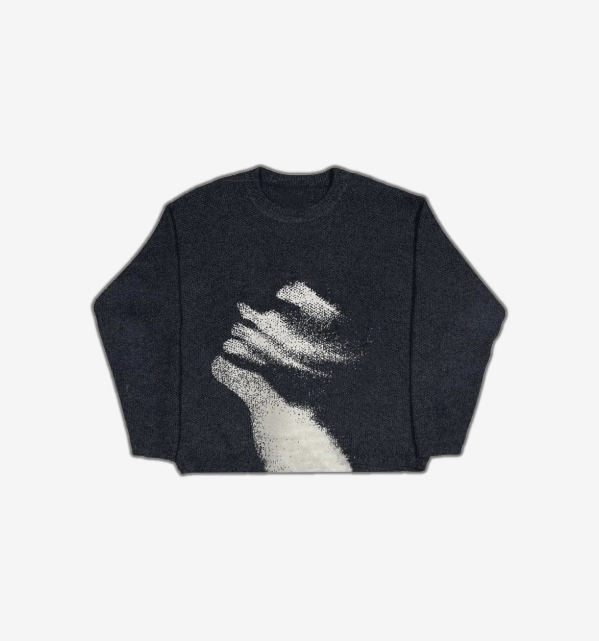 "Fading Contact" Knit Sweater